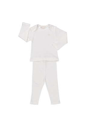 Marie Chantal Kids Pointelle Cotton Two Piece Set