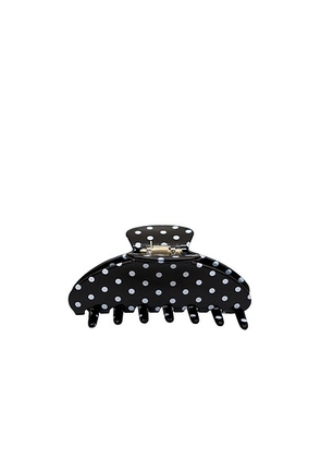 Emi Jay Big Effing Clip in Noir Polka Dot - Black. Size all.