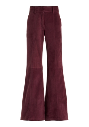 Gabriela Hearst Rhein Suede Wide-Leg Pants - Moda Operandi