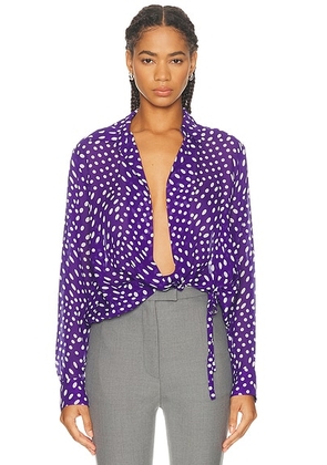 Dries Van Noten Cedal Shirt in Purple - Purple. Size 38 (also in ).