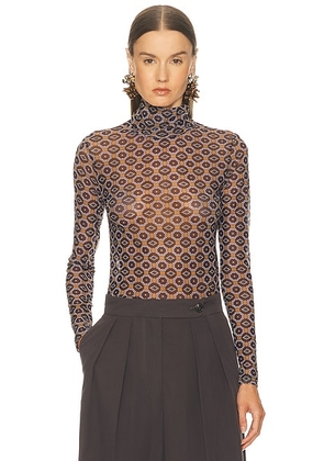 Dries Van Noten Hoyser Neck in Brown - Brown. Size L (also in ).