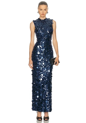 Carolina Herrera Sleeveless Gown in Dark Navy - Navy. Size XS (also in ).