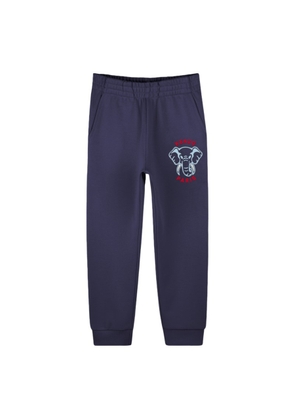 Kenzo Kids Elephant Logo Cotton Joggers