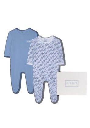 Kenzo Logo-Print Organic Cotton Babygrow Set