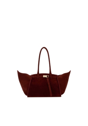 Benedetta Bruzziches Tiziano Red Suede Mame Handbag