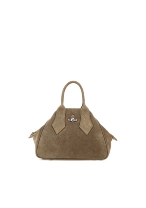 Vivienne Westwood Dove Grey Suede Small Yasmine Handbag