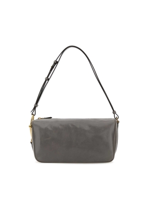 Gucci Grey Leather Shoulder Bag