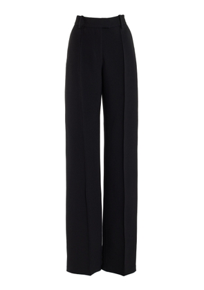 Brandon Maxwell The Jax Wool-Silk Crepe Straight-Leg Pants - Moda Operandi