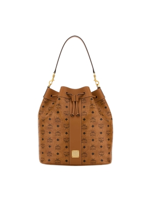 Mcm Printed Canvas Large Dessau Bucket Bag