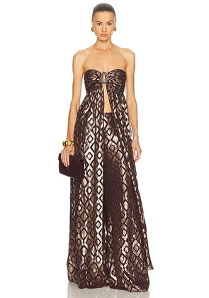 Alexis Izza Dress in Cordovan - Brown. Size M (also in ).