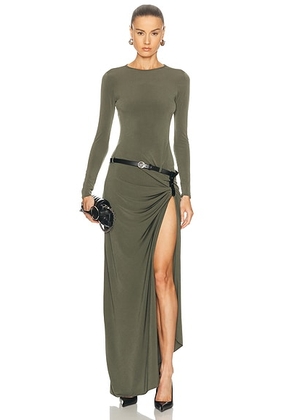 Coperni Suspended Dress in Green - Olive. Size 34 (also in ).