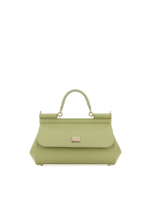 Dolce & Gabbana Pastel Green Leather Medium Sicily Handbag