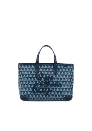 Anya Hindmarch Printed Canvas Xs I Am A Plastic Bag Handbag