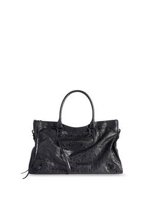 Balenciaga Le City Bag L Leather Shoulder Strap With Metal Details
