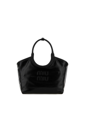 Miu Miu Black Leather Ivy Handbag
