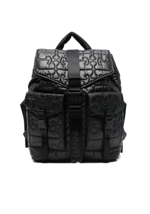 Ganni Quilted Nylon Backpack