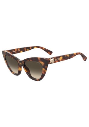 Moschino Brown Gradient Cat Eye Ladies Sunglasses MOS122S 005L/9K 54