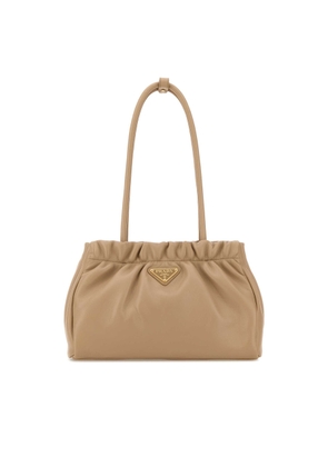 Prada Beige Nappa Leather Shoulder Bag