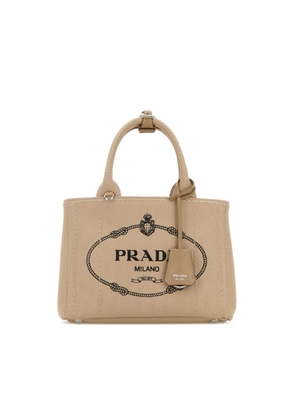 Prada Beige Canvas Small Prada Jardiniere Re Handbag