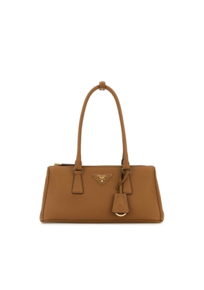 Prada Camel Leather Shoulder Bag