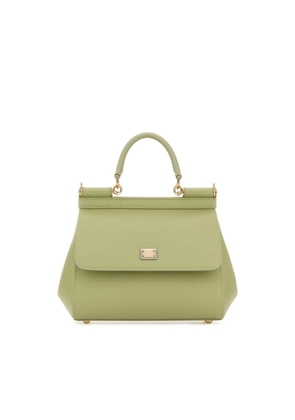 Dolce & Gabbana Pastel Green Leather Medium Sicily Handbag