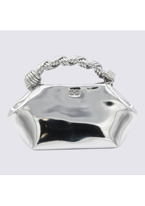Ganni Silver Top Handle Bag