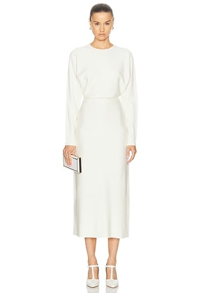 Gabriela Hearst Semaine Dress in Ivory - Ivory. Size L (also in ).