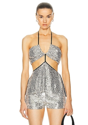 ILA Anjali Top in Silver - Metallic Silver. Size 38 (also in ).