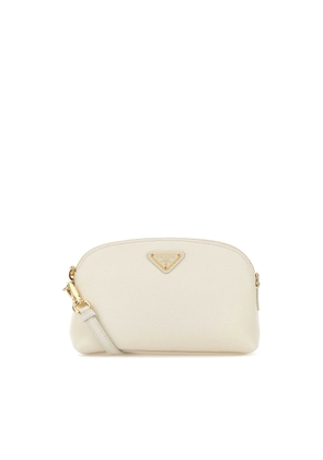 Prada White Leather Crossbody Bag