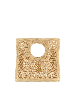 Jacquemus Le Petit Carre Spiaggia Rafia Handbag
