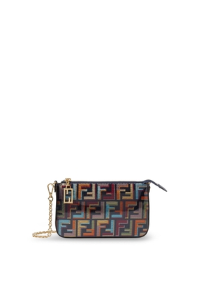 Fendi Baguette Ff Fabric Clutch Bag