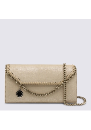 Stella Mccartney Gold Faux Leather Continental Wallet Crossbody Bag