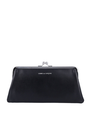 Comme Des Garçons Wallet Logo-Printed Kiss-Clasp Purse