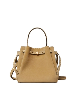 Tory Burch Romy Suede Leather Bucket Bag