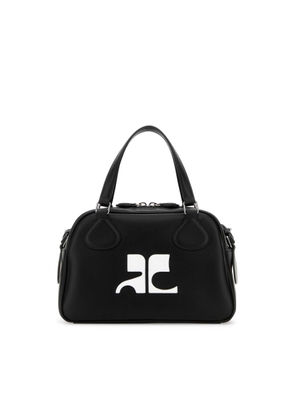 CourrÃ¨ges Black Leather Reedition Handbag