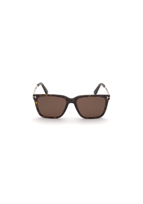 Tom Ford Garrett Brown Square Mens Sunglasses FT0862 52E 56