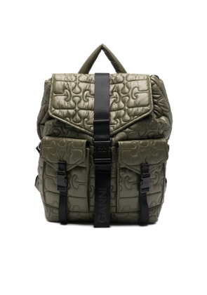 Ganni Quilted Nylon Backpack