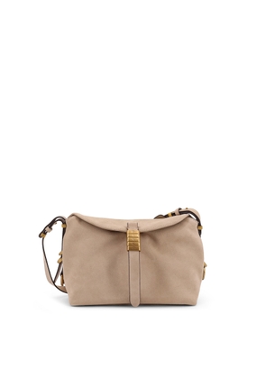 Pinko Leather Shoulder Bag With Metal Logo Detail