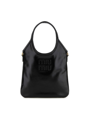 Miu Miu Black Leather Ivy Handbag