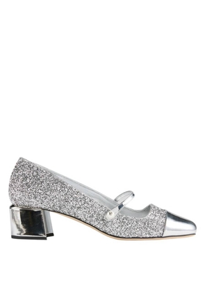 Jimmy Choo Elisa 45 Glitter Pumps, Brand Size 36 ( US Size 6 )