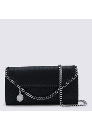 Stella Mccartney Black Faux Leather Continental Wallet Crossbody Bag
