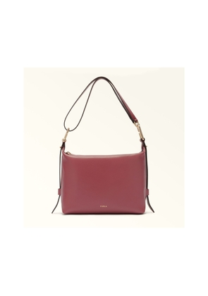Furla Tonie M Leather Hobo Ball Bag, Ruby Color