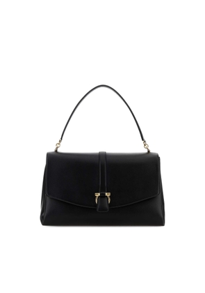 Ferragamo Black Leather Shoulder Bag