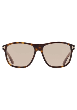 Tom Ford FRANCES Brown Square Mens Sunglasses FT1081 52E 58