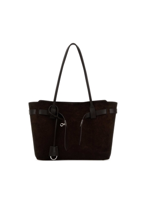 Balenciaga Dark Brown Suede Medium Bel Air Shopping Bag