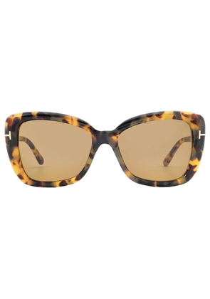 Tom Ford Maeve Roviex Butterfly Ladies Sunglasses FT1008 55J 55