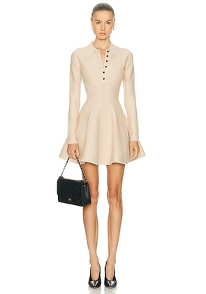 Fleur du mal Henley Flared Corset Dress in Cafe Au Lait - Cream. Size XS (also in ).