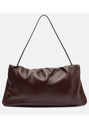 The Row XL Bourse leather shoulder bag