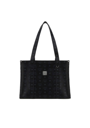 Mcm Printed Canvas Large Aren Shopping Bag