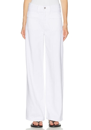 FRAME The Collegiate Pocket Jeans in White - White. Size 25 (also in 26, 27, 28, 29, 30, 31, 32, 33, 34).